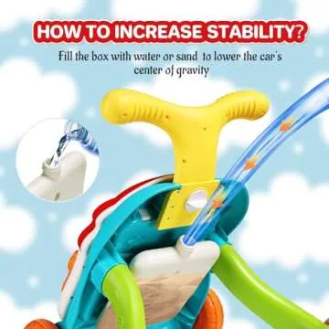 3 in 1 Sit to Stand Walker for Babies - Adjustable & Musical