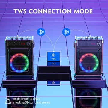 JYX Karaoke Machine with Wireless Microphones for Home