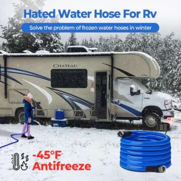 HOHOMETIC 20FT Heated Water Hose for RV -45°F Antifreeze Upgrade