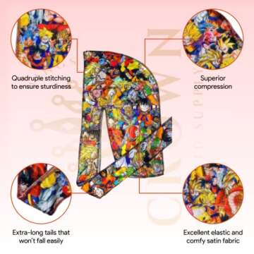 CROWN Silky Durag for 360 Waves - Premium Quality & Comfort