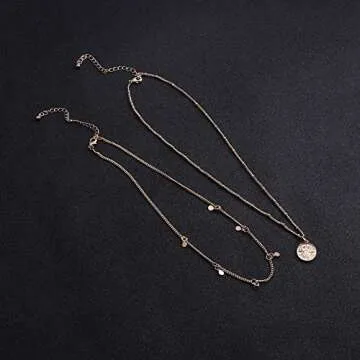 LILIE&WHITE Vintage Coin Pendant Necklace for Women