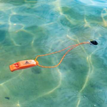 Extra Loud Safety Survival Whistle with Lanyard - Veteran Owned