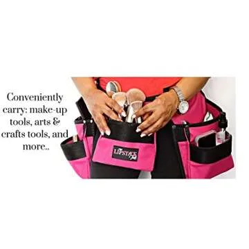 Pink Tool Belt For Women. Keep Your Gardening and Home Improvement Tools Within Hands Reach. Ladies Stylish Belt W/Pouches Carry Your Supplies W/You. Use It For Leisure Or Take It To Work (Adult)
