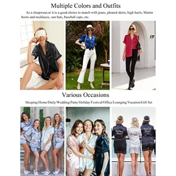 Ekouaer Satin Pajamas for Soft Sleepwear and Comfort