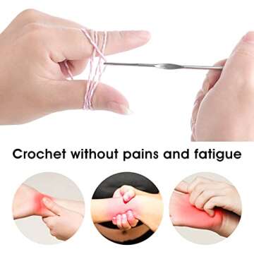 Cobee Crochet Hooks Set Steel - 12 Pieces of Small Size Latch Hook Crochet Needle Set 0.6 mm to 1.9 mm Sweater Scarf Clothing Knitting Crochet Tool Single Pointed Knitting Needles Kit for Beginners