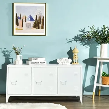HouseinBox 3-in-1 Metal Cabinet Stylish Multi-Purpose Storage