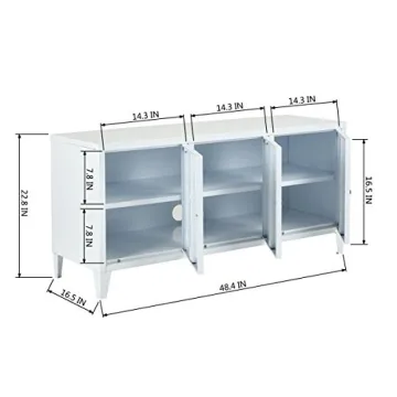 HouseinBox 3-in-1 Metal Cabinet Stylish Multi-Purpose Storage