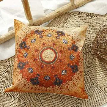 Jartinle Boho Chic Floral Pillow Covers for Home Decor