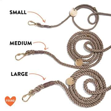 Found My Animal Teal Ombre Cotton Dog Leash - Heavy Duty