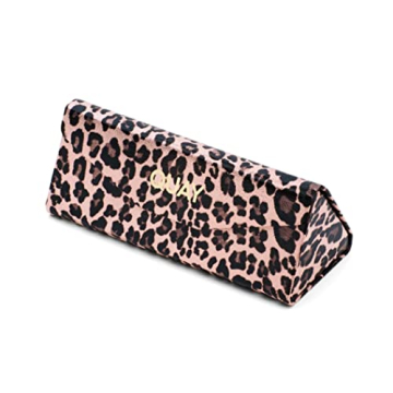 Quay Australia Leopard Pink Tri Fold Sunglasses with Case