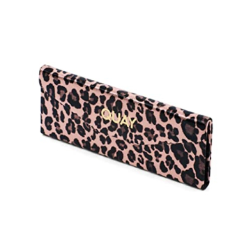 Quay Australia Leopard Pink Tri Fold Sunglasses with Case