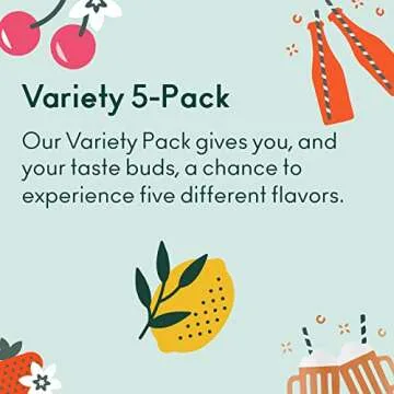 OLIPOP - 5-Flavor Soda Variety Pack, Healthy Soda Sampler, Prebiotic Soft Drinks, Supports Digestive Health & Gut Health, 9g of Dietary Plant Fiber, Low Calorie, Low Sugar, Vegan (12 oz, 10-Pack)