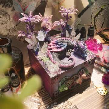 FUNSHOWCASE Fire Dragon Asleep Epoxy Resin Silicone Mold for Fondant Cake Decorating, Concret, Cement, Polymer Clay, Around 4inch