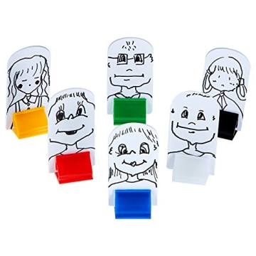 Blulu 36 Pieces Game Card Stands Multi-Color with 36 Pieces Blank Board Game Board Markers for Party Favor