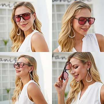 Retro Brown Sunglasses with UV400 Protection for All