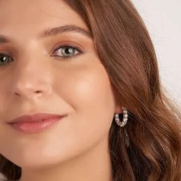 Lab Grown Diamond Hoop Earring | 2 Carat IGI Certified Round Shape Sirena Diamond Hoop Earrings | Platinum| Prong Setting | FG-VS1-VS2 Quality | Friendly Diamonds