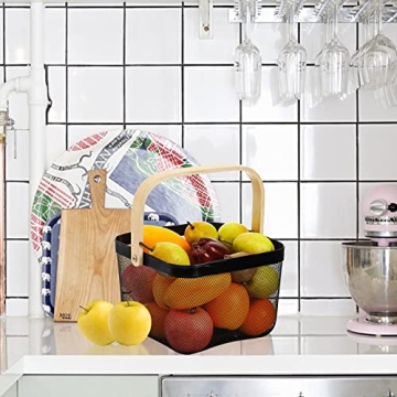 ZEAYEA Multi-functional Mesh Steel Basket Organizer