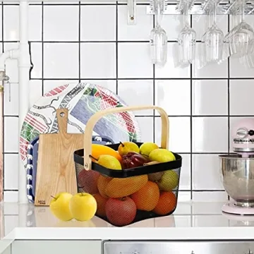 ZEAYEA Multi-functional Mesh Steel Basket Organizer