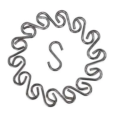 200Pcs 1 Inch Stainless Steel S Hook Curtain Hanging Connectors Mini S Shaped Hangers Ornament for DIY Jewelry Chain Hardware Pet Name Tag Lure and Assembly DIY Crafts Doll House Towel Hook Key Ring