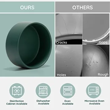 SPUNKYJUNKY Ceramic Dog and Cat Bowls for Pets