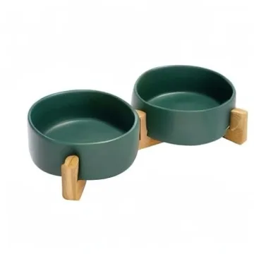 SPUNKYJUNKY Ceramic Dog and Cat Bowls for Pets