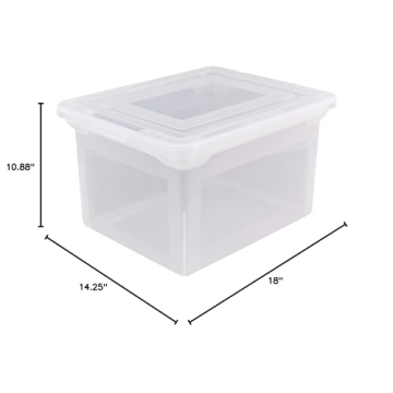 Durable and Spacious File Tote for Organized Storage and Easy Access