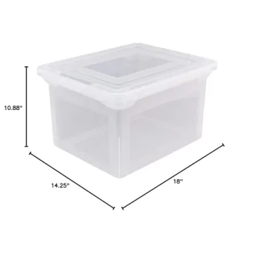 Durable and Spacious File Tote for Organized Storage and Easy Access