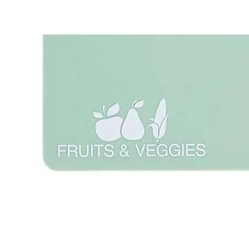 Kitchen Cutting Mats by Carol's Gluten Free, Extra Thick, Non-Slip Cutting Board Sheets Used as Designated Chopping Boards, Easy To Clean, Set Of 4 Colored Mats with Food Sensitivity Icons