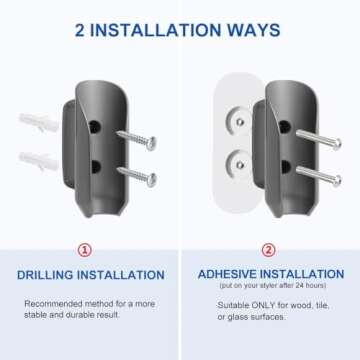 LANMU Wall Mount Holder for Dyson Airwrap - Space-Saving Design