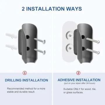 LANMU Wall Mount Holder for Dyson Airwrap - Space-Saving Design