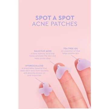 florence by mills Spot A Spot Acne Patches | Remove Dirt + Oil | Salicylic Acid + Hydrocolloid | Peppermint Oil + Tea Tree Oil | Vegan & Cruelty-Free - 36 stickers…