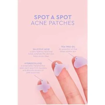 florence by mills Spot A Spot Acne Patches | Remove Dirt + Oil | Salicylic Acid + Hydrocolloid | Peppermint Oil + Tea Tree Oil | Vegan & Cruelty-Free - 36 stickers…
