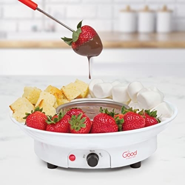 Deluxe Electric Fondue Maker Set with 4 Forks