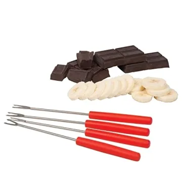 Deluxe Electric Fondue Maker Set with 4 Forks