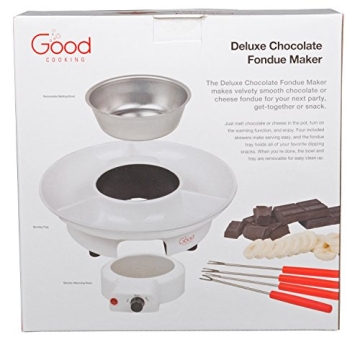Deluxe Electric Fondue Maker Set with 4 Forks