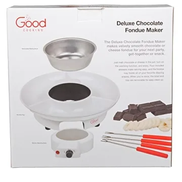 Deluxe Electric Fondue Maker Set with 4 Forks