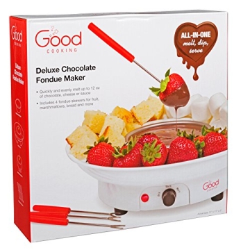 Deluxe Electric Fondue Maker Set with 4 Forks