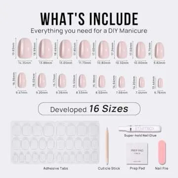 BTArtbox Press On Nails Oval - Taro Milkshake Quality