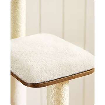 Feandrea WoodyWonders Cat Tree - 65 inch Stylish Cat Furniture