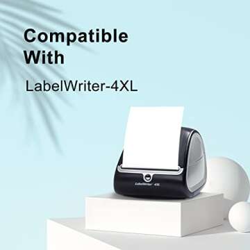 LEMERO 4x6 Shipping Labels Compatible with DYMO 4XL,1744907 4x6 thermal shipping labels, work for DYMO, Zebra, Rollo, MUNBYN, Water & Grease Resistant, BPA Free, 220 Labels/Roll (10 Pack)