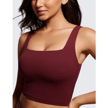 CRZ YOGA Butterluxe Square Neck Longline Sports Bra