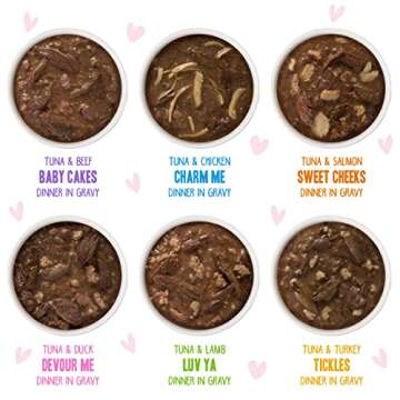 Weruva B.F.F. OMG - Best Feline Friend Oh My Gravy!, Rainbow A Gogo Variety Pack! Cat Food, 3oz Pouch (Pack of 12)