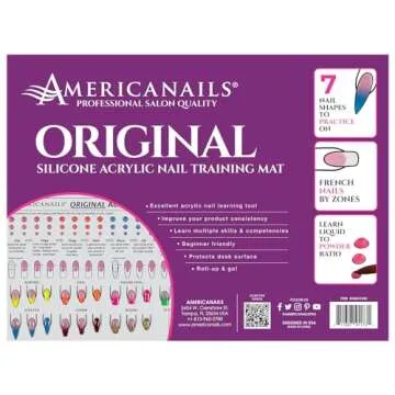 Americanails Acrylic Nail Training Mat - Essential Silicone Practice Pad