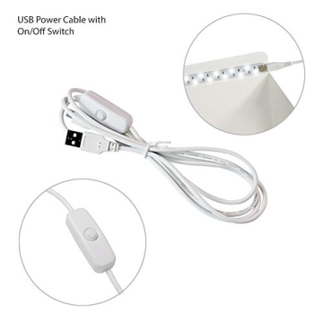 LimoStudio 16-inch Cubic 70 LED Light Foldable & Portable Photo Shooting Tent Box Kit, Including White/Black Background, USB Cable Power, Commercial Product Shoot, Small Medium Size Product, AGG2334