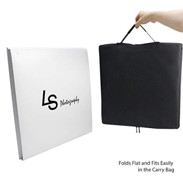 LimoStudio 16-inch Cubic 70 LED Light Foldable & Portable Photo Shooting Tent Box Kit, Including White/Black Background, USB Cable Power, Commercial Product Shoot, Small Medium Size Product, AGG2334