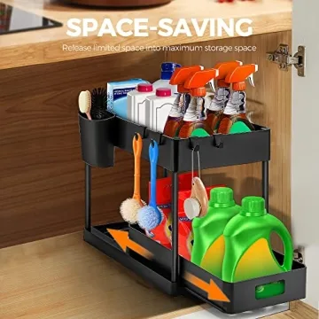 Ravinte 2 Pack Pull Out Under Sink Organizer