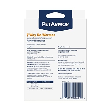 PETARMOR 7 Way De-Wormer for Dogs, Safe & Effective