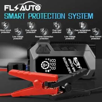 Portable 4 in 1 Jump Starter & Air Compressor for Vehicles