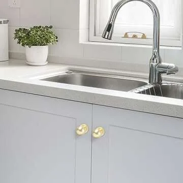 Elegant BUKOBYHE Cabinet Knobs - Durable Brass Hardware