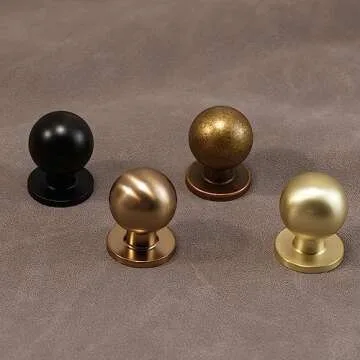 Elegant BUKOBYHE Cabinet Knobs - Durable Brass Hardware
